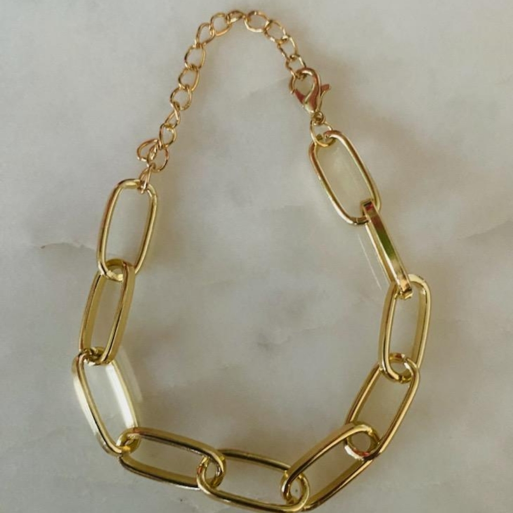 Vintage Gold Plated Chain Bracelet